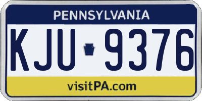 PA license plate KJU9376