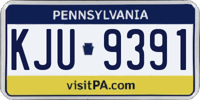PA license plate KJU9391