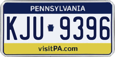 PA license plate KJU9396