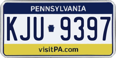 PA license plate KJU9397