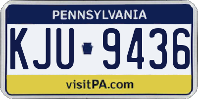 PA license plate KJU9436