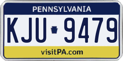 PA license plate KJU9479