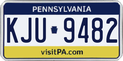 PA license plate KJU9482