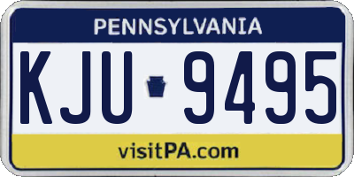 PA license plate KJU9495