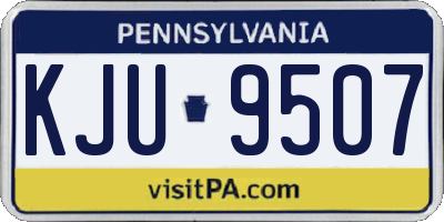 PA license plate KJU9507