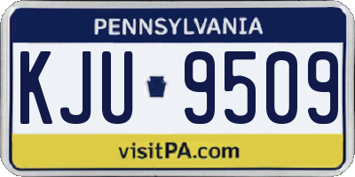 PA license plate KJU9509