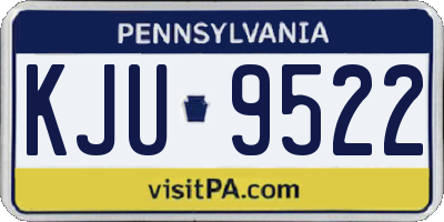 PA license plate KJU9522