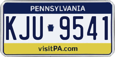 PA license plate KJU9541