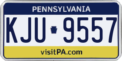 PA license plate KJU9557