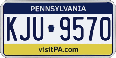 PA license plate KJU9570