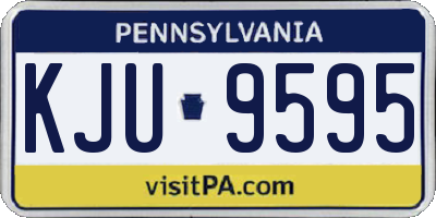PA license plate KJU9595