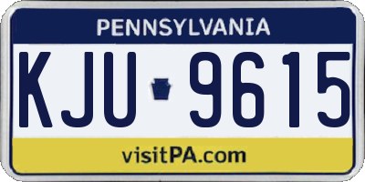 PA license plate KJU9615