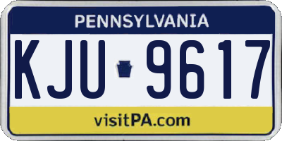 PA license plate KJU9617