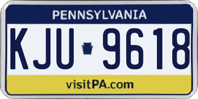 PA license plate KJU9618