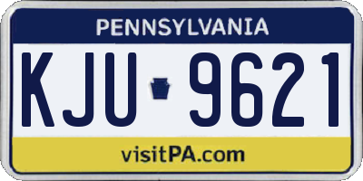 PA license plate KJU9621