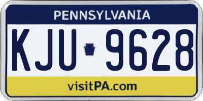 PA license plate KJU9628
