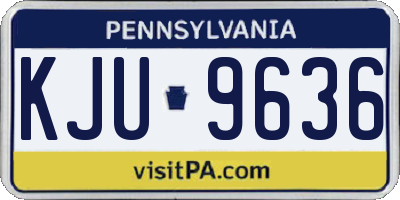 PA license plate KJU9636