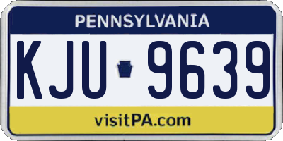 PA license plate KJU9639