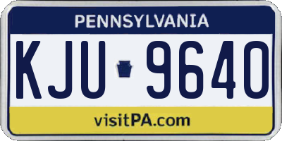 PA license plate KJU9640