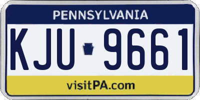 PA license plate KJU9661