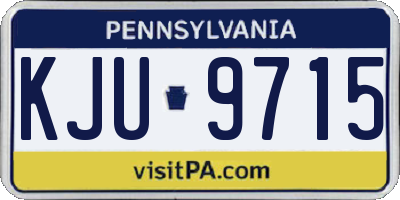 PA license plate KJU9715