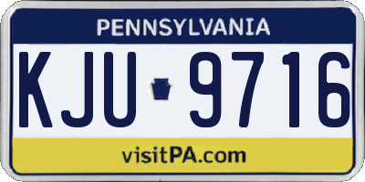 PA license plate KJU9716