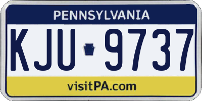 PA license plate KJU9737