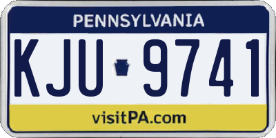 PA license plate KJU9741