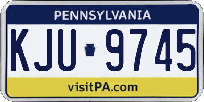 PA license plate KJU9745