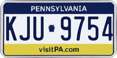 PA license plate KJU9754