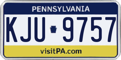 PA license plate KJU9757