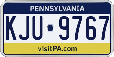 PA license plate KJU9767