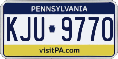 PA license plate KJU9770