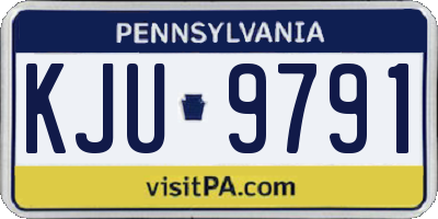 PA license plate KJU9791
