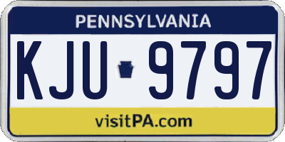 PA license plate KJU9797