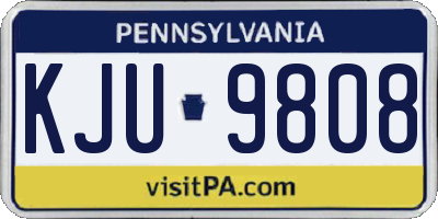 PA license plate KJU9808