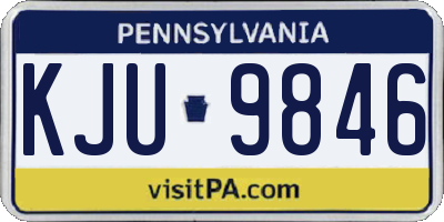 PA license plate KJU9846
