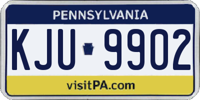 PA license plate KJU9902
