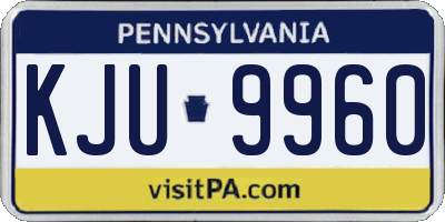PA license plate KJU9960