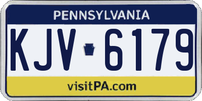 PA license plate KJV6179