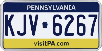 PA license plate KJV6267
