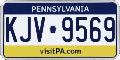 PA license plate KJV9569