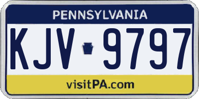PA license plate KJV9797