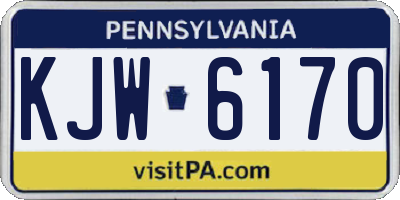 PA license plate KJW6170