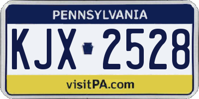 PA license plate KJX2528