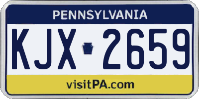 PA license plate KJX2659