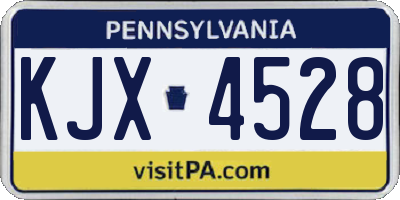 PA license plate KJX4528