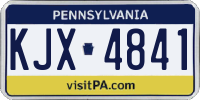 PA license plate KJX4841