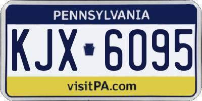PA license plate KJX6095