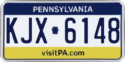 PA license plate KJX6148